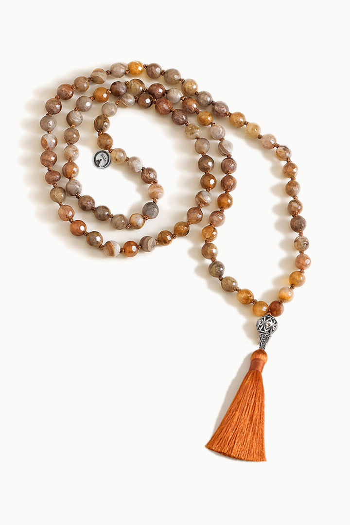 Sivalya Infinite Fortunes Botswana Agate Mala
