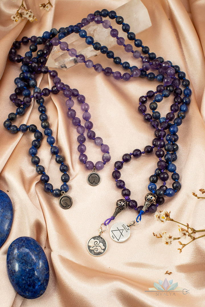 Sivalya Lapis Lazuli Air Element Mala Necklace