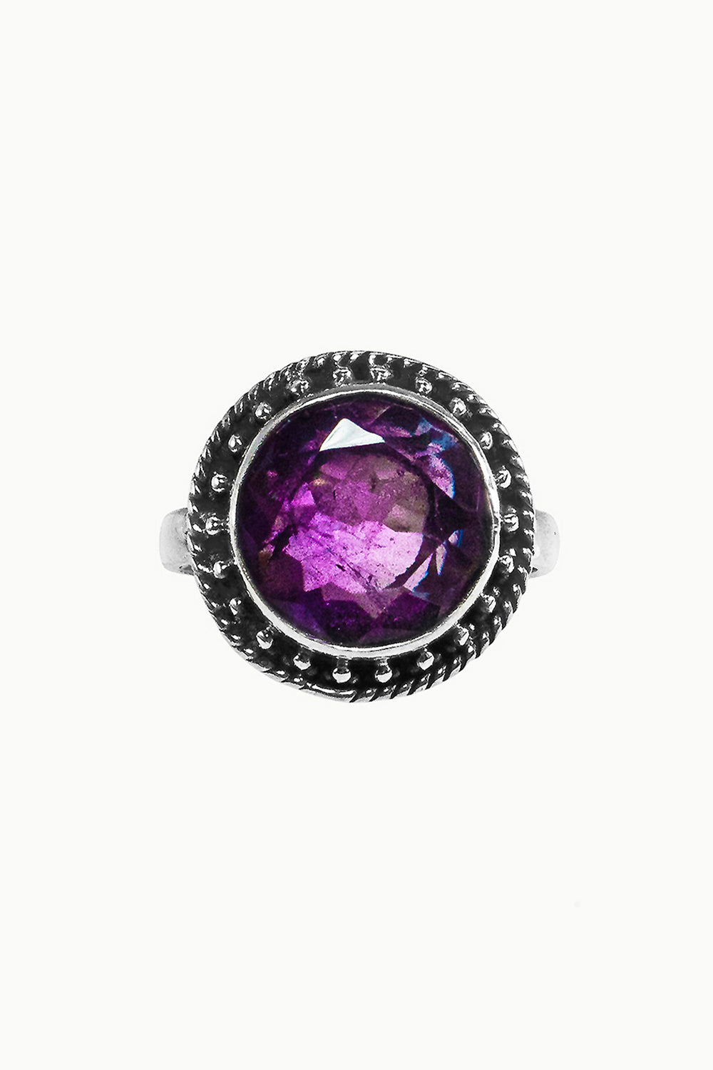 Sivalya Amethyst Silver Ring - Aurora