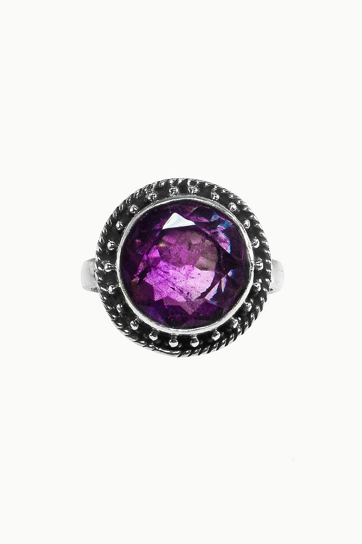 Sivalya Amethyst Silver Ring - Aurora