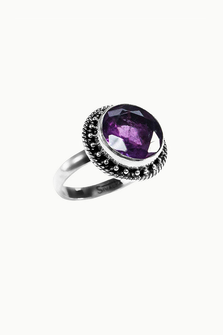 Sivalya Amethyst Silver Ring - Aurora