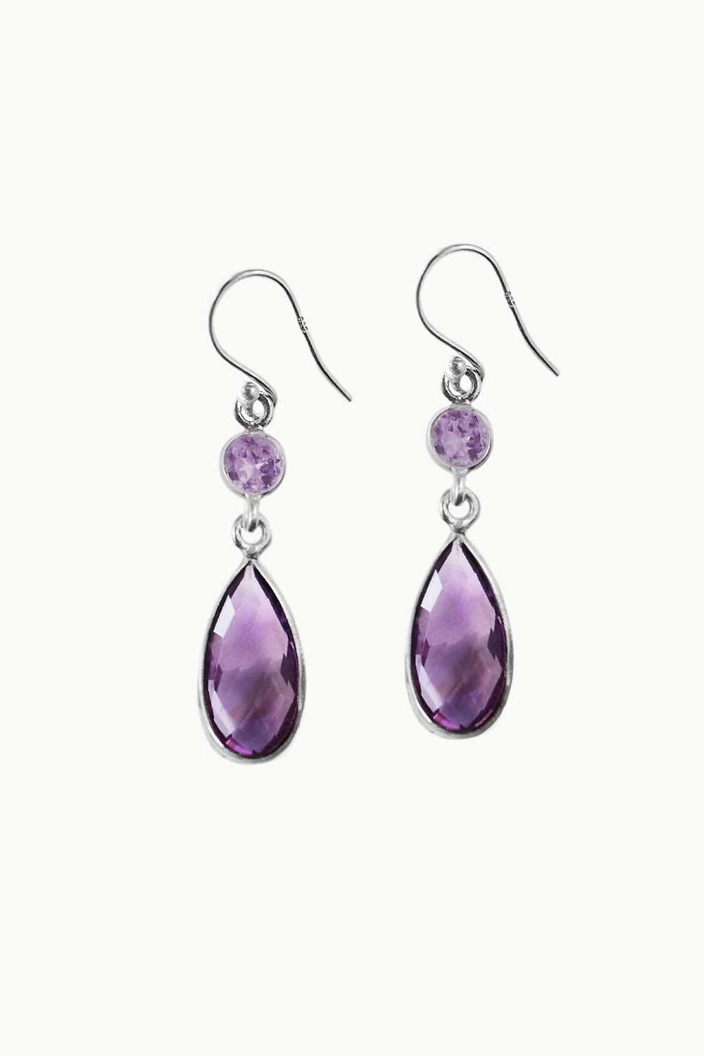Sivalya Amethyst Dangle Earrings - Twilight