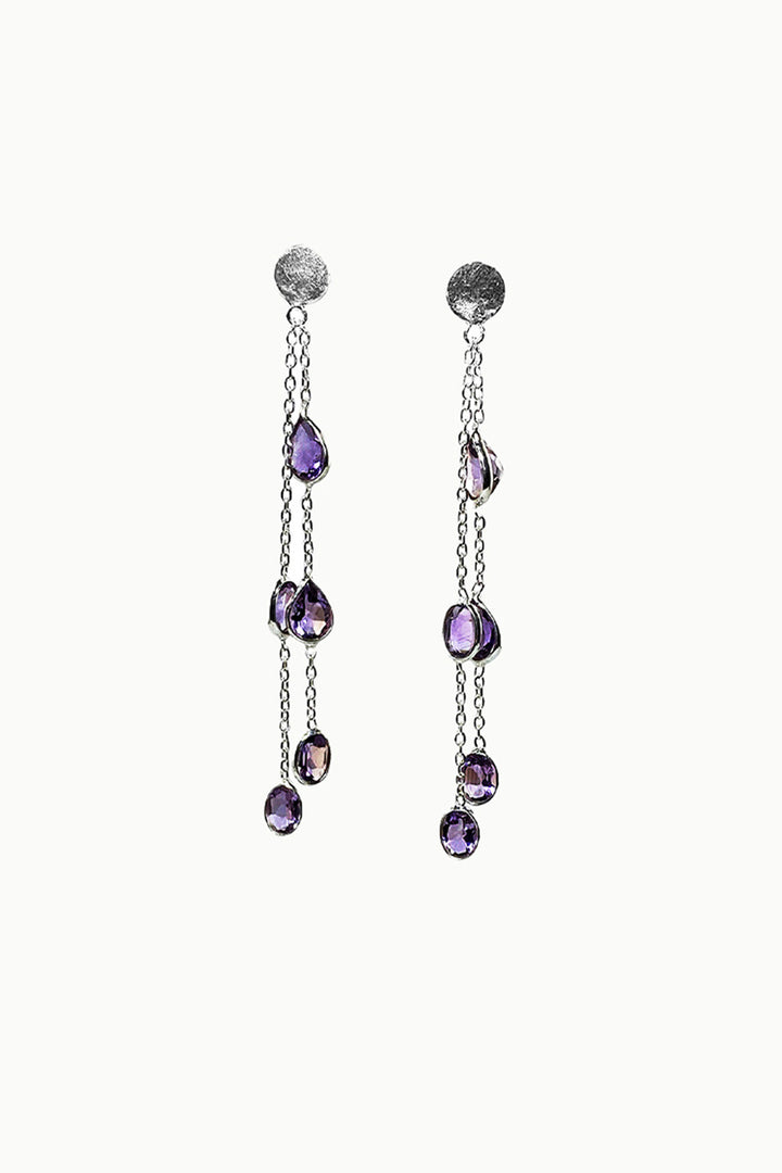 Sivalya Amethyst Dangle Earrings - Utopia