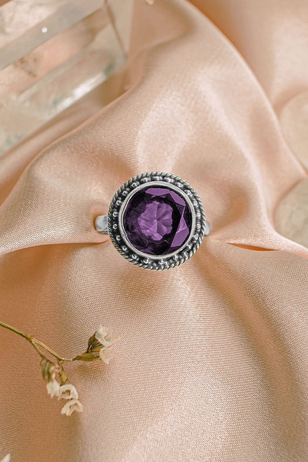 Sivalya Amethyst Silver Ring - Aurora