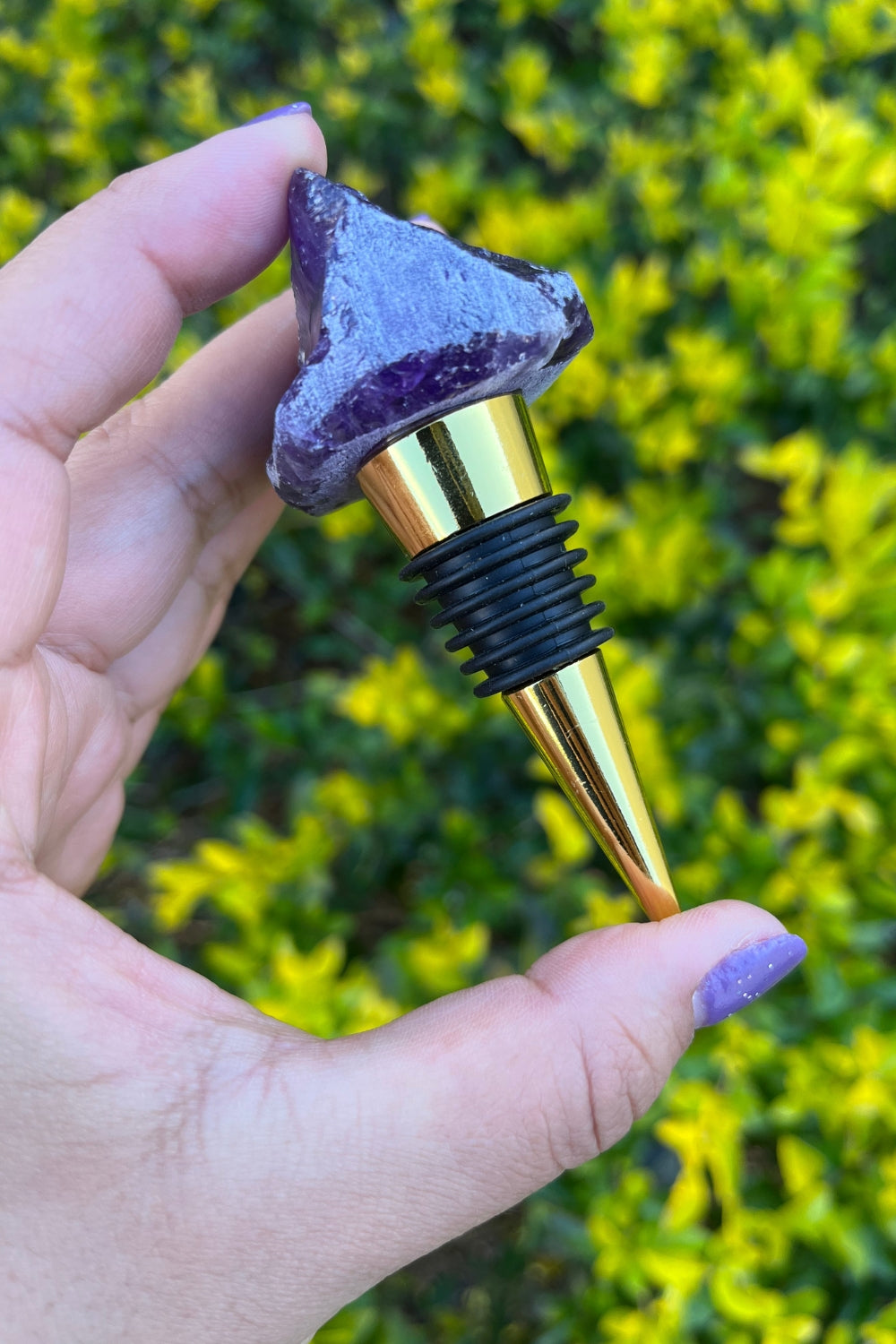 Amethyst Wine Bottle Stopper