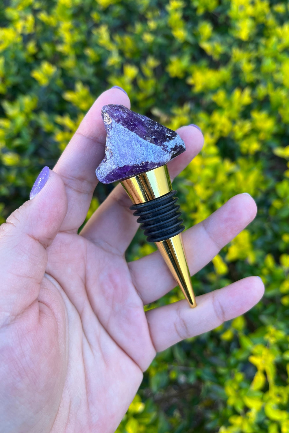Amethyst Wine Bottle Stopper