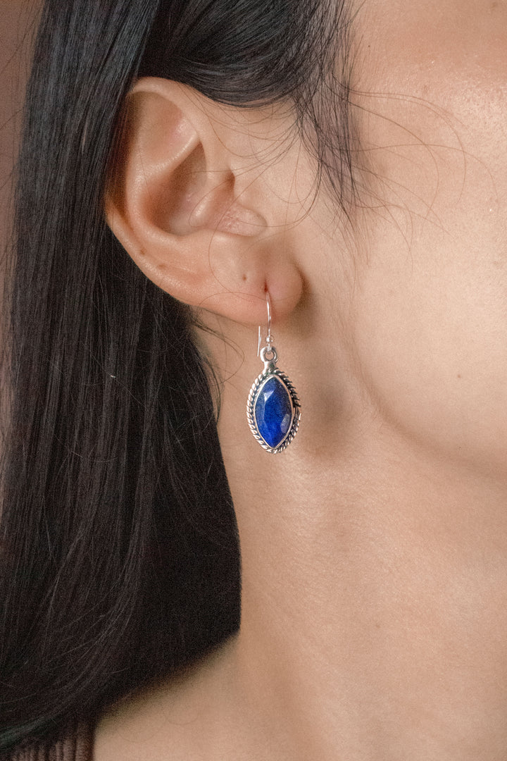 Sivalya Lapis Lazuli Drop Earrings - Ananda