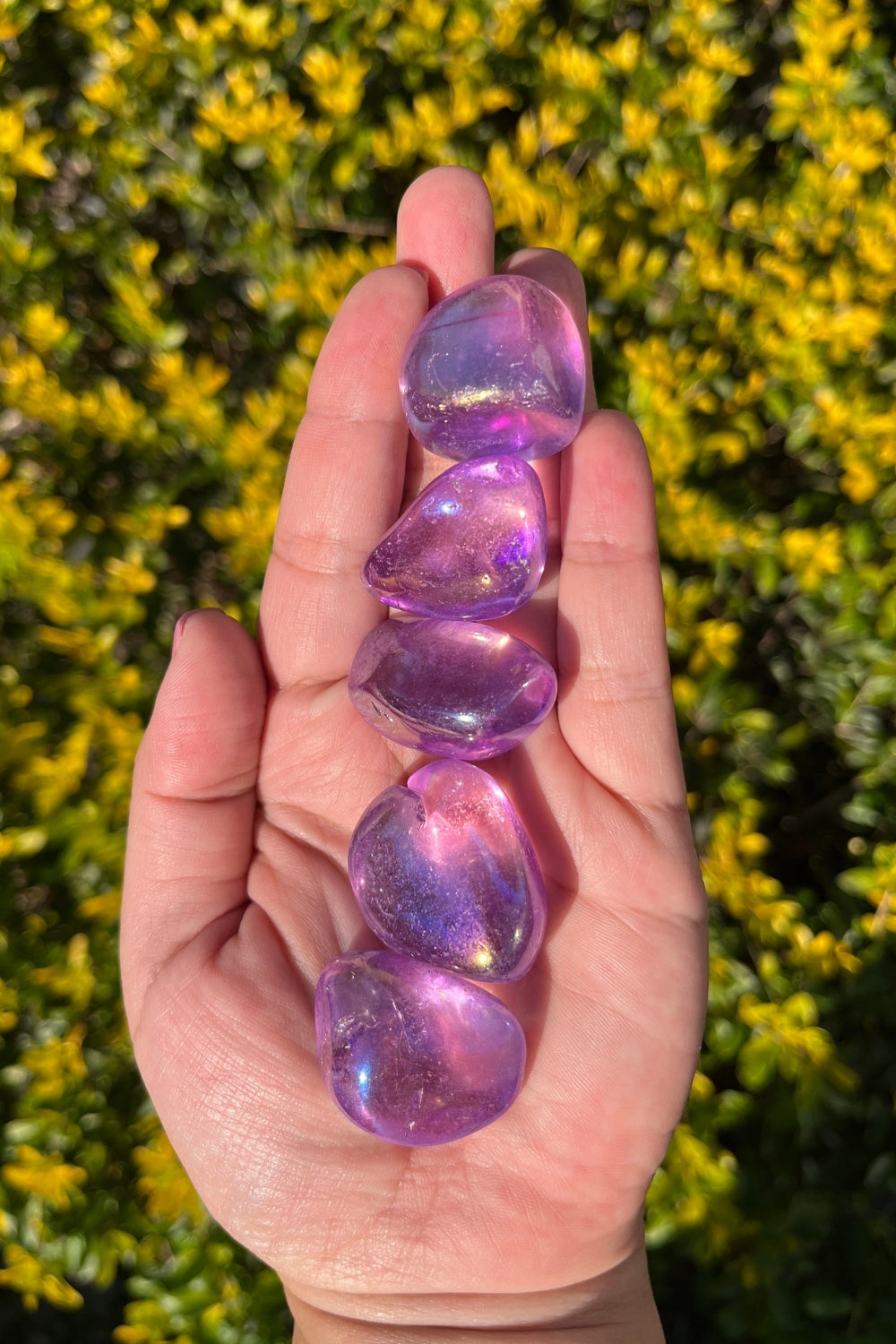 Angel Aura Amethyst Tumbles