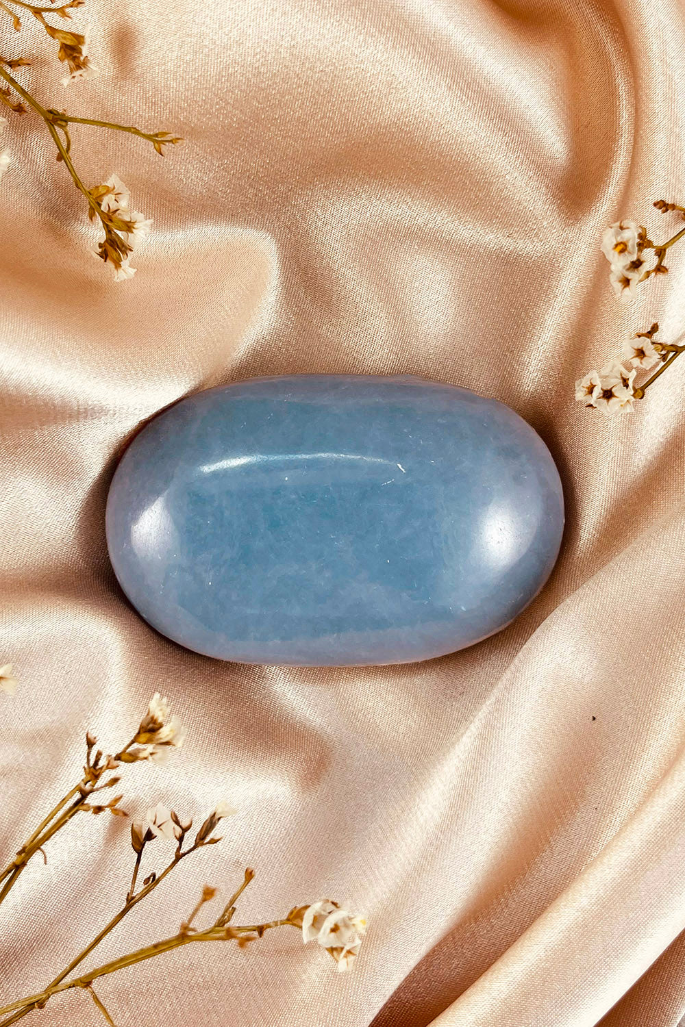 Angelite Palm Stone #1