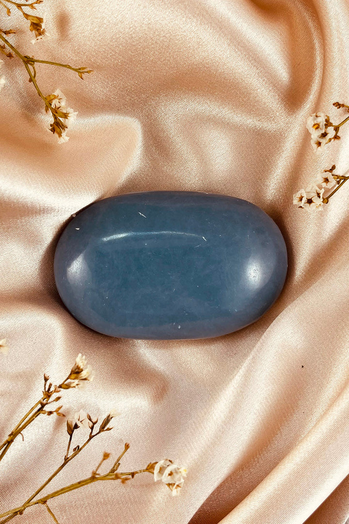 Angelite Palm Stone #2