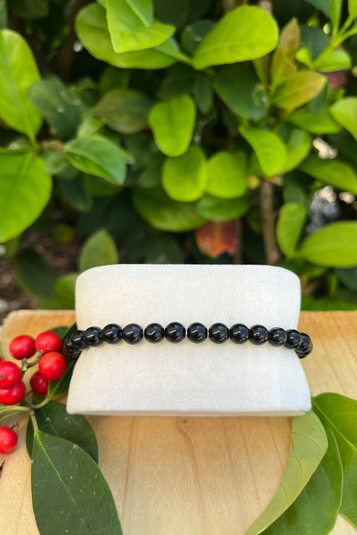 Sivalya Black Onyx Gemstone Beaded Bracelet