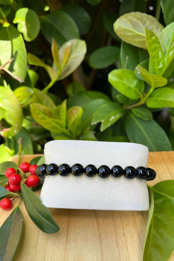 Sivalya Black Onyx Gemstone Beaded Bracelet