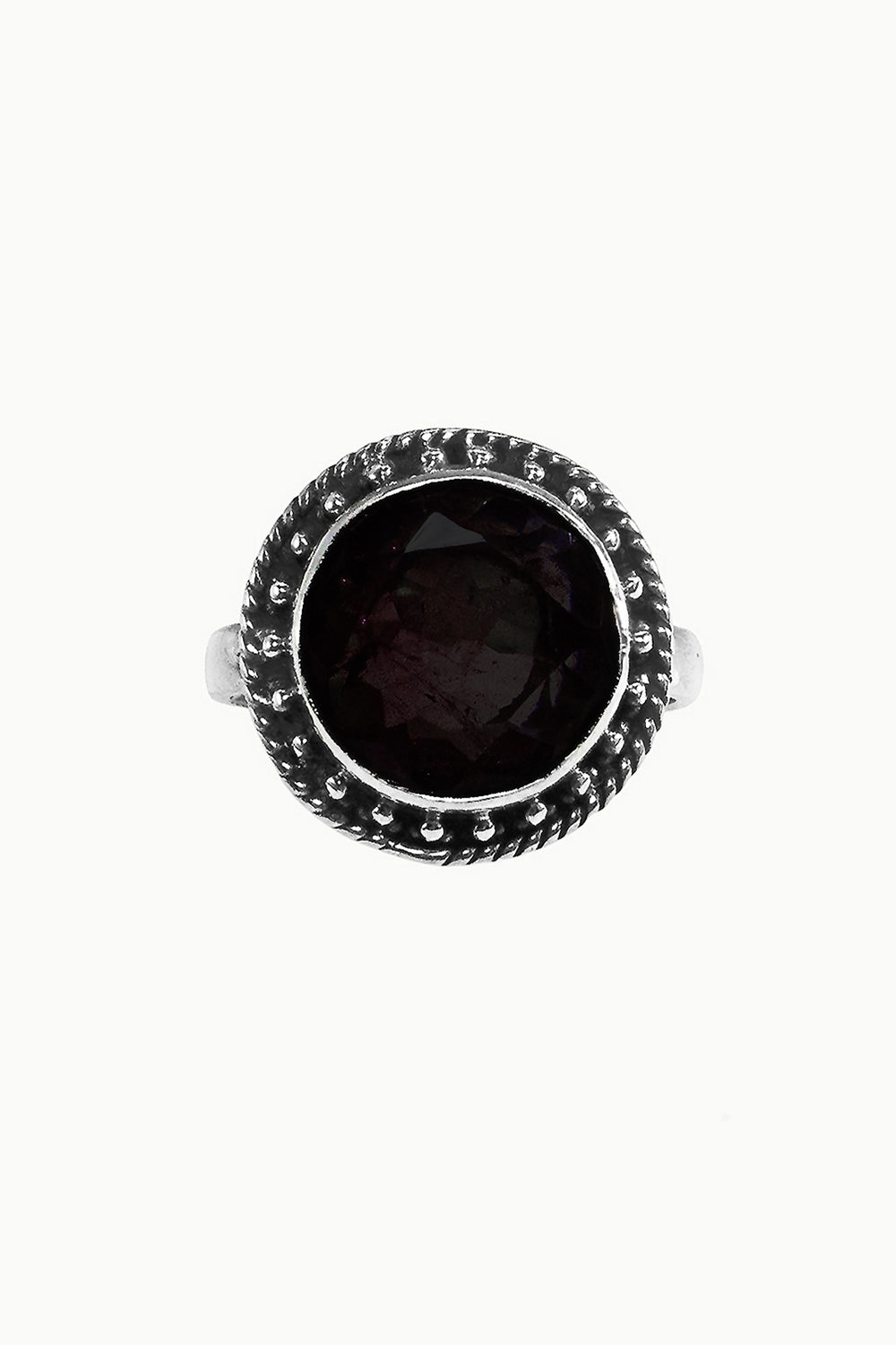 Sivalya Black Onyx Silver Ring - Aurora