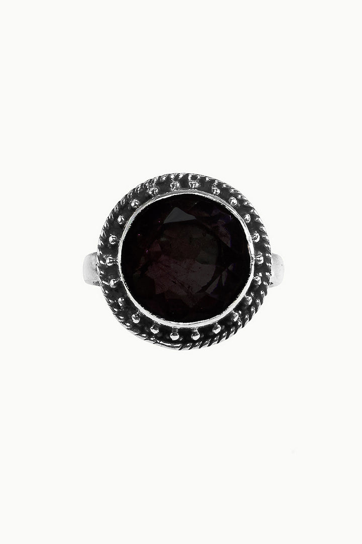 Sivalya Black Onyx Silver Ring - Aurora