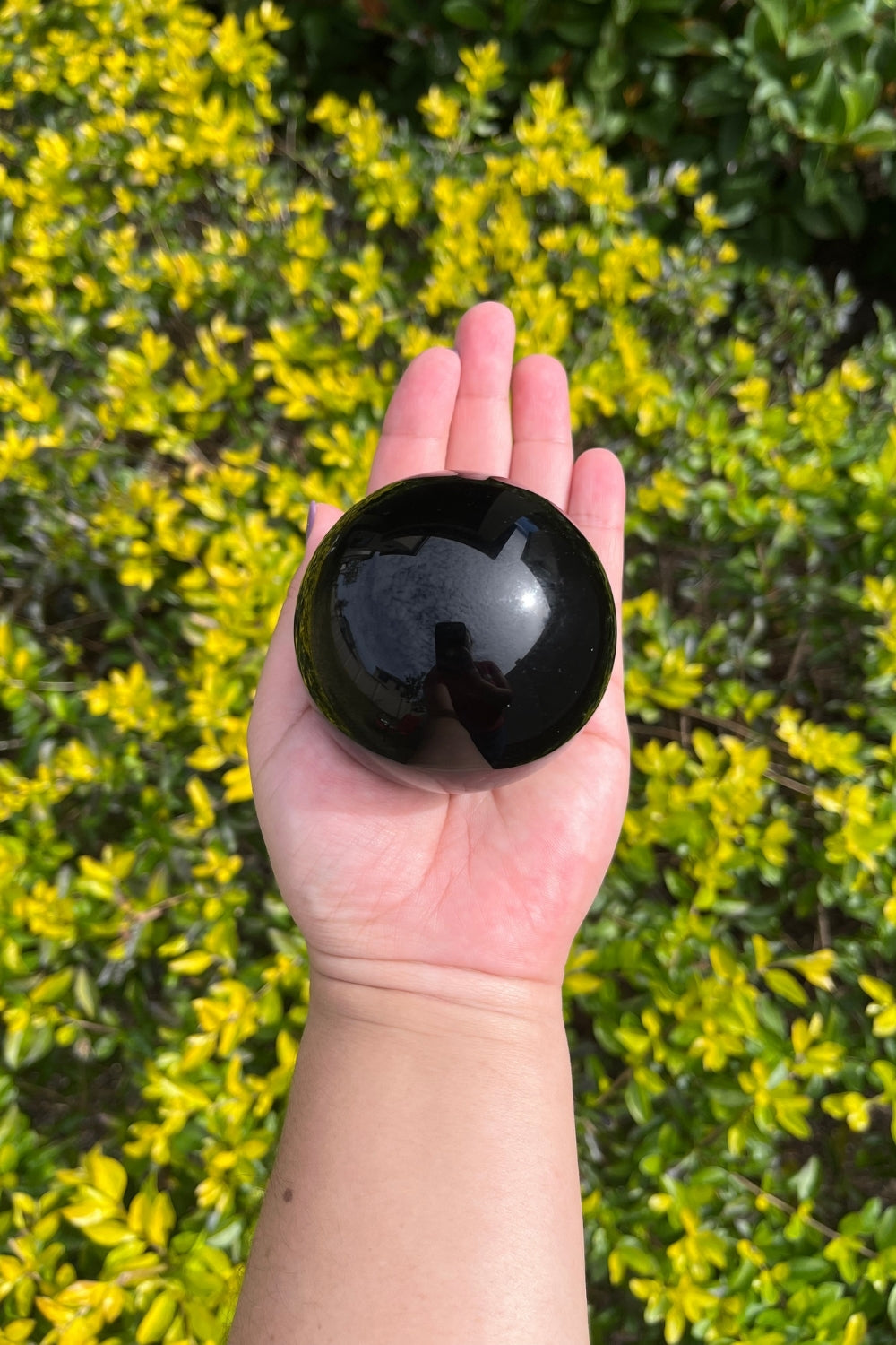 Black Obsidian Sphere #3