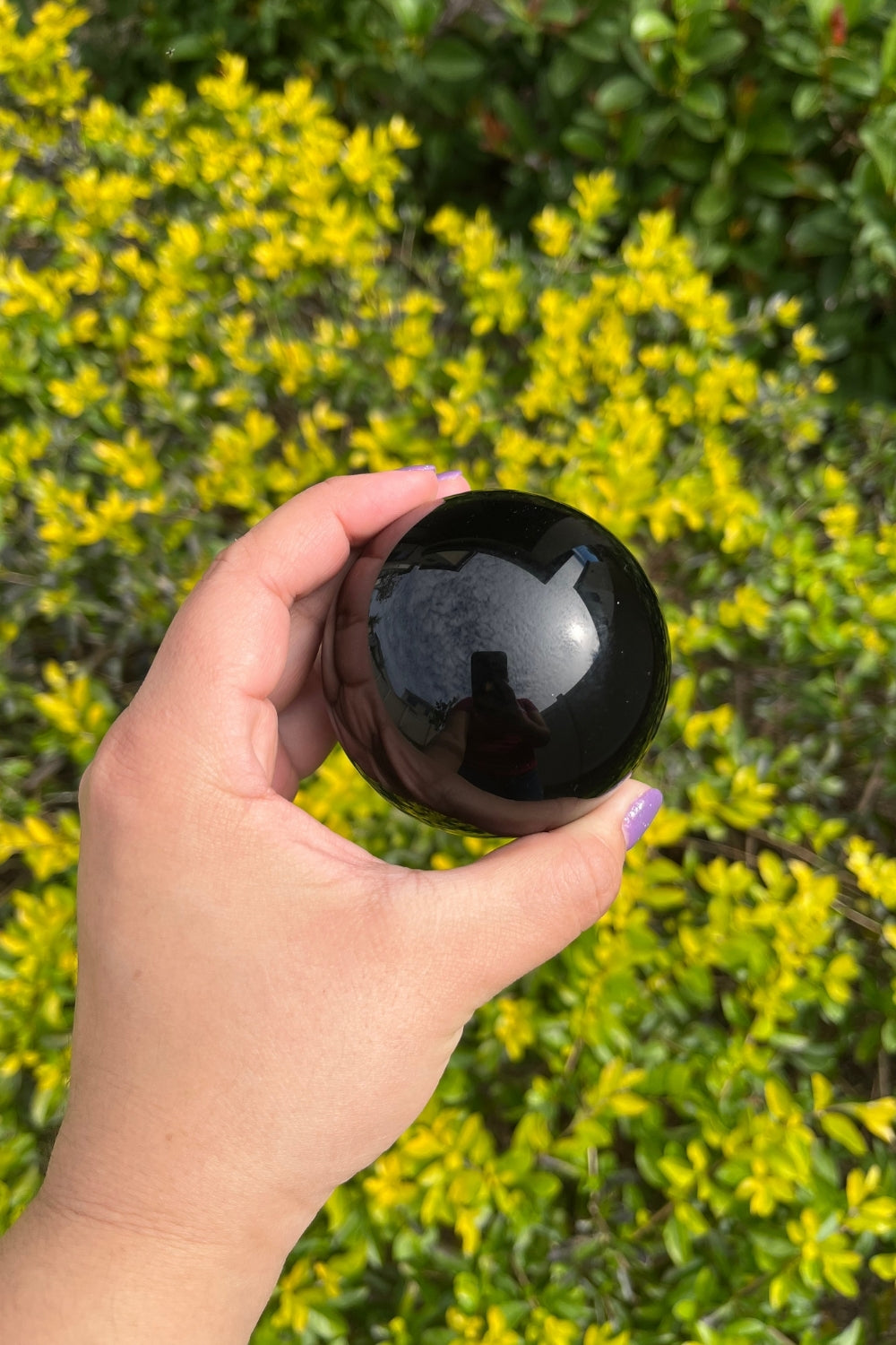 Black Obsidian Sphere #3