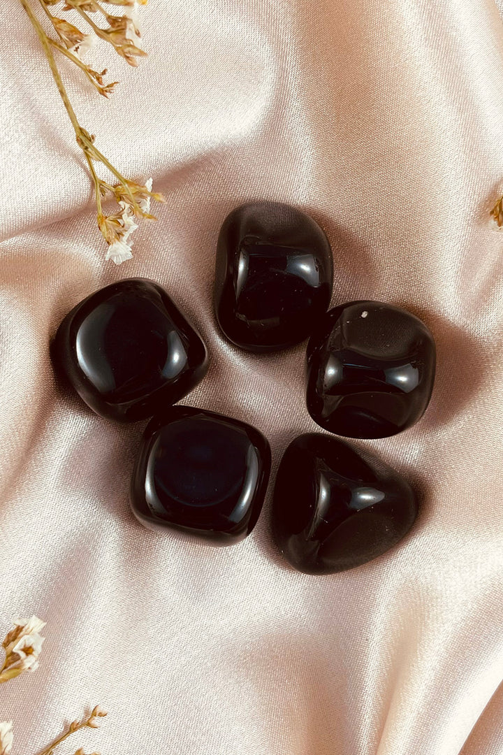 Black Obsidian Tumbles