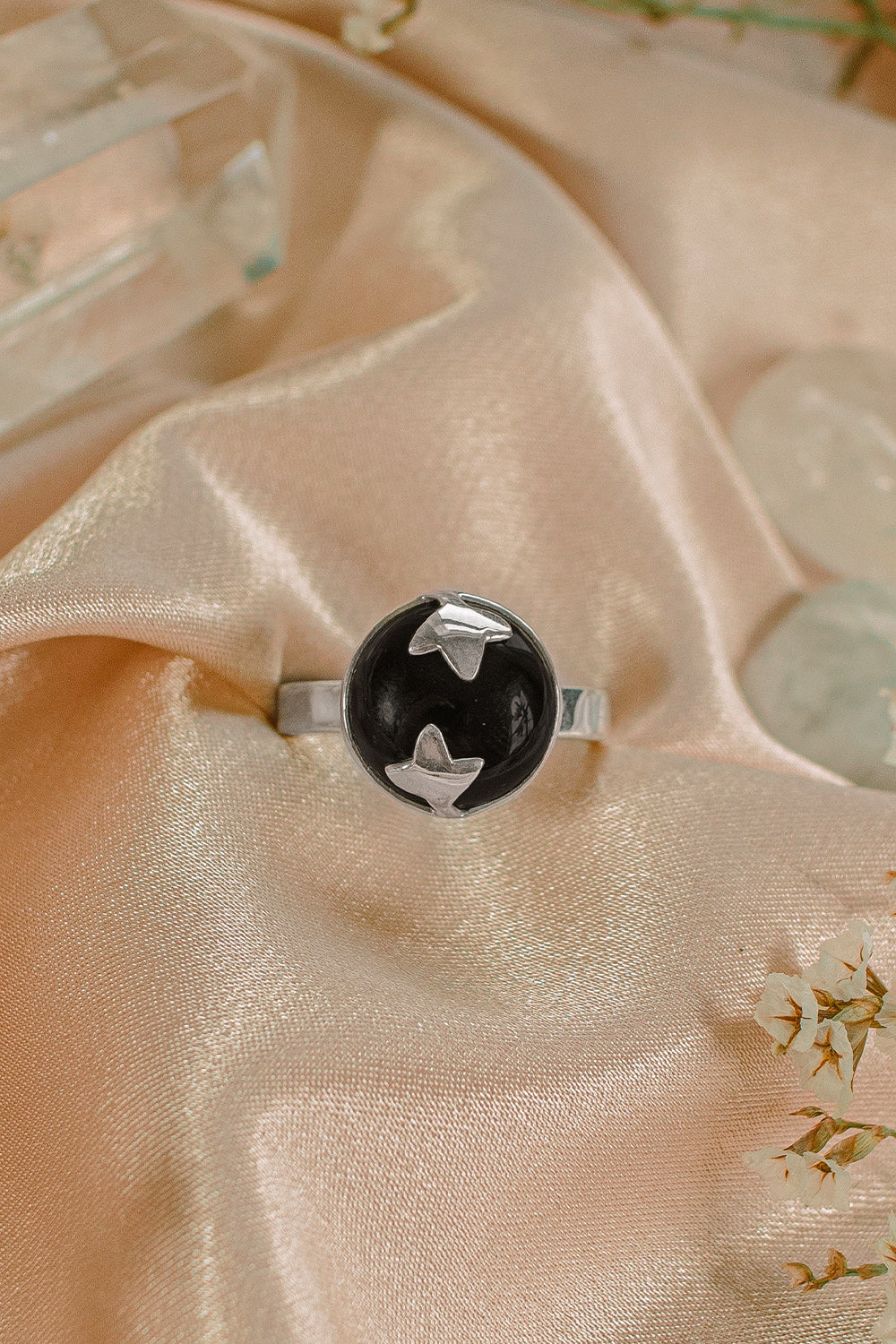 Sivalya Black Onyx Cabochon Ring - Spellbinder