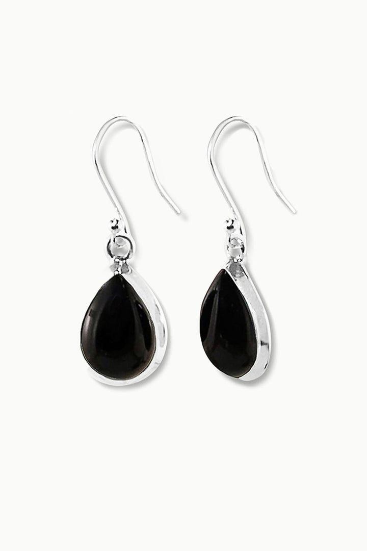 Sivalya Black Onyx Silver Earrings- Bliss