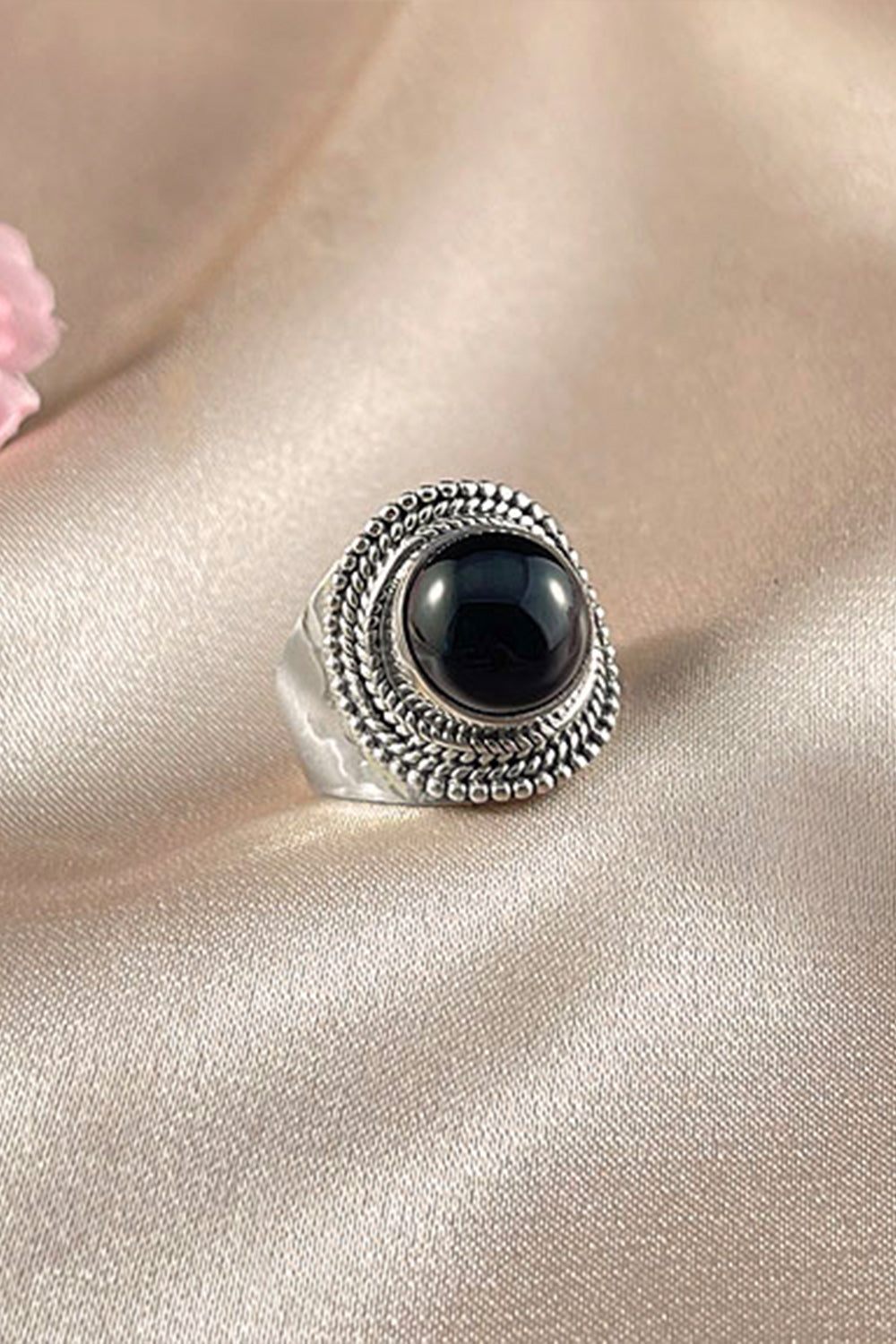 Sivalya Black Onyx Statement Ring - Luna