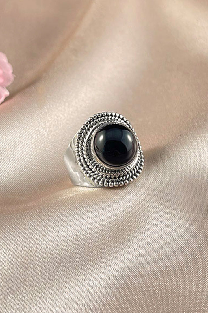 Sivalya Black Onyx Statement Ring - Luna