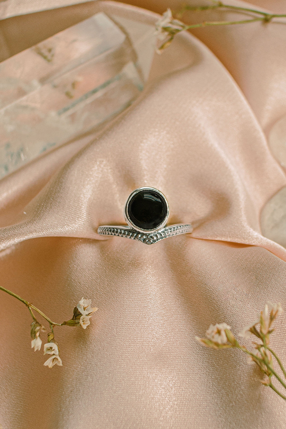Sivalya Black Onyx Tiara Ring