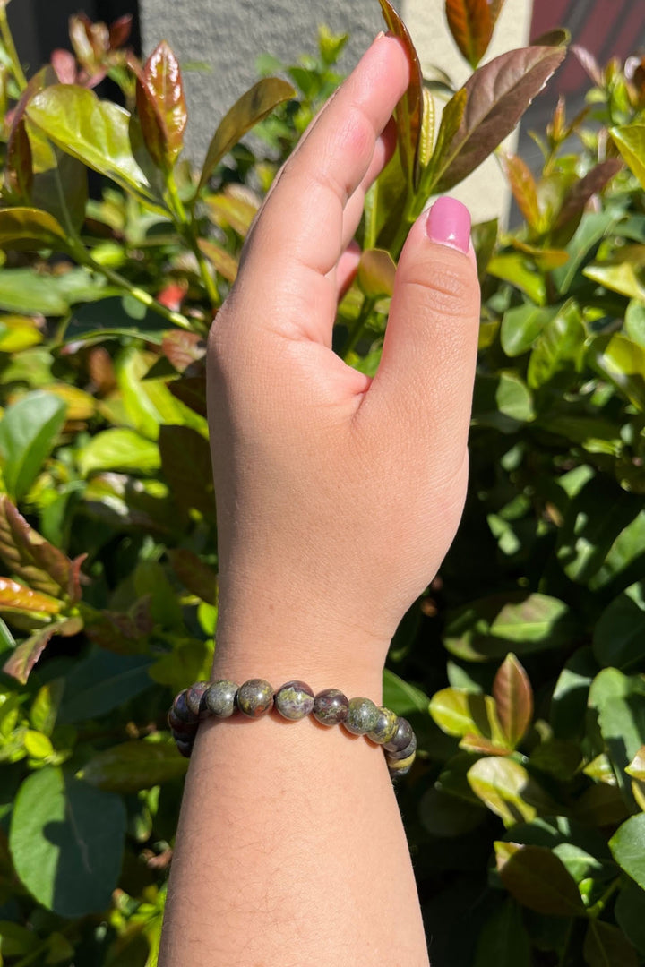 Sivalya Bloodstone Gemstone Beaded Bracelet
