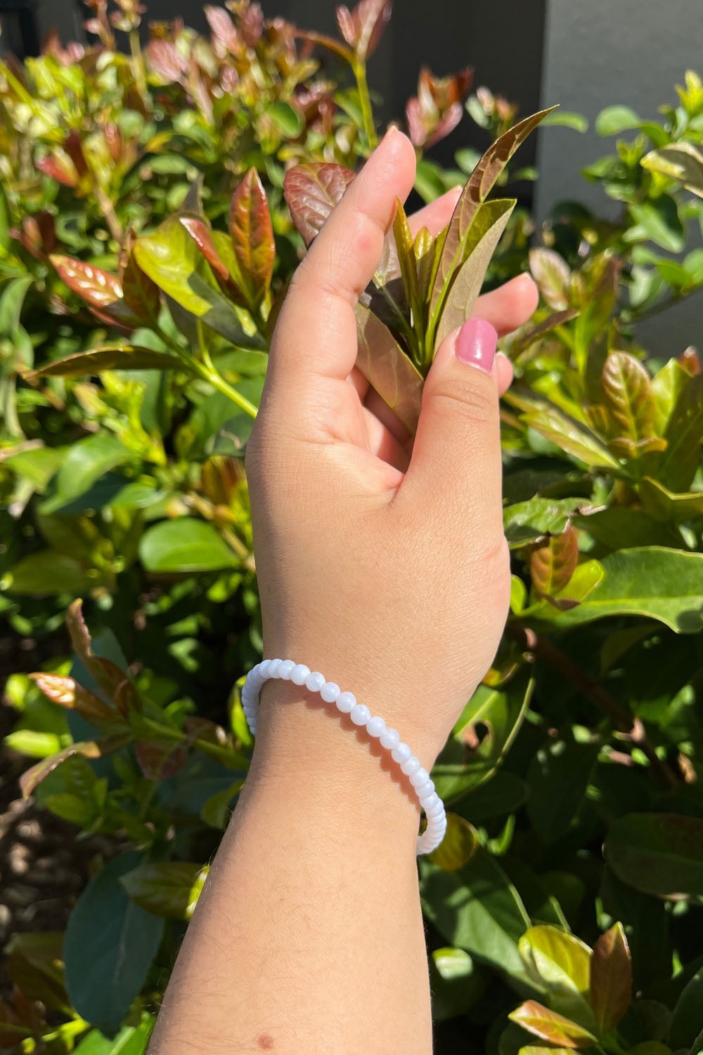 Sivalya Blue Lace Agate Gemstone Beaded Bracelet