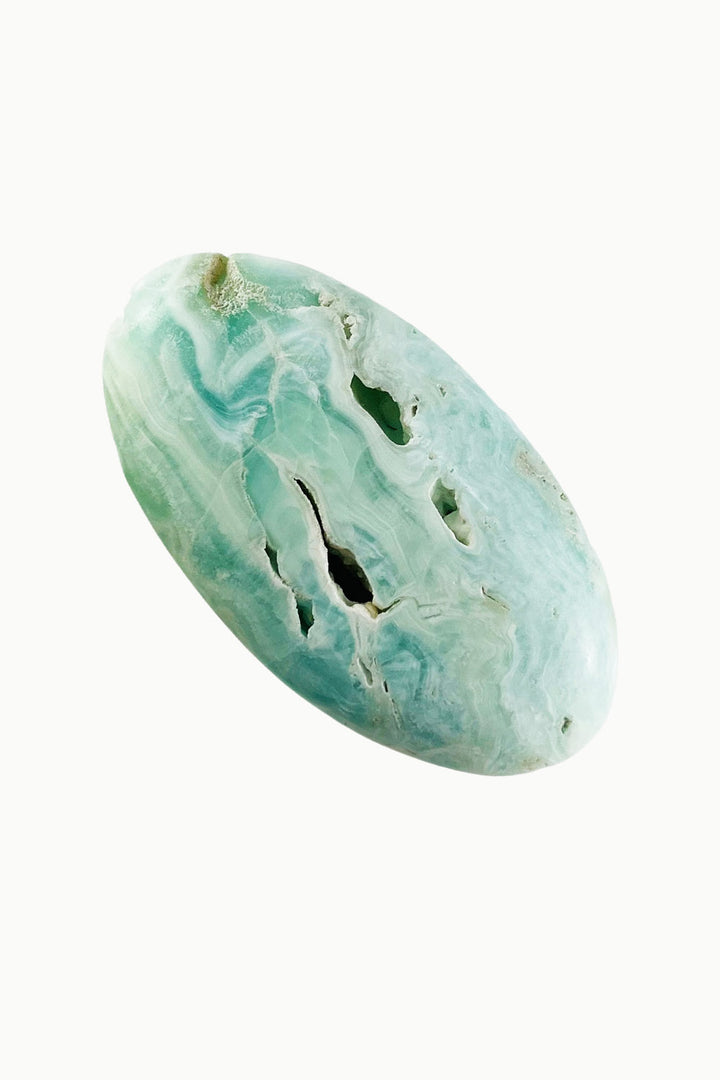Blue Aragonite Palm Stone #2