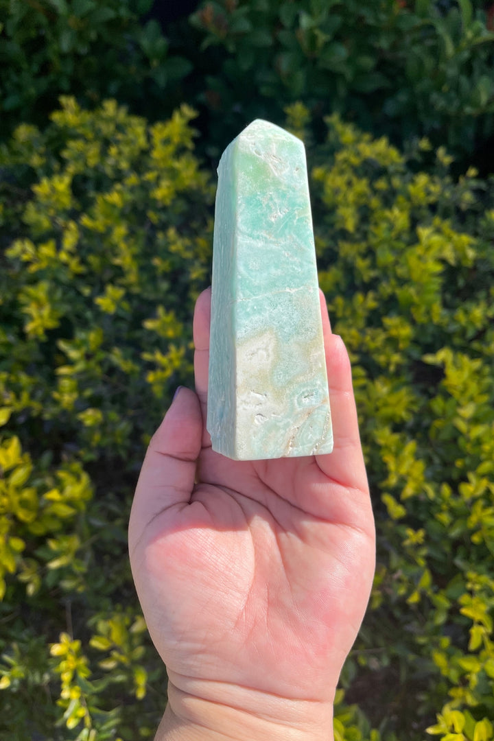 Blue Aragonite Tower #2