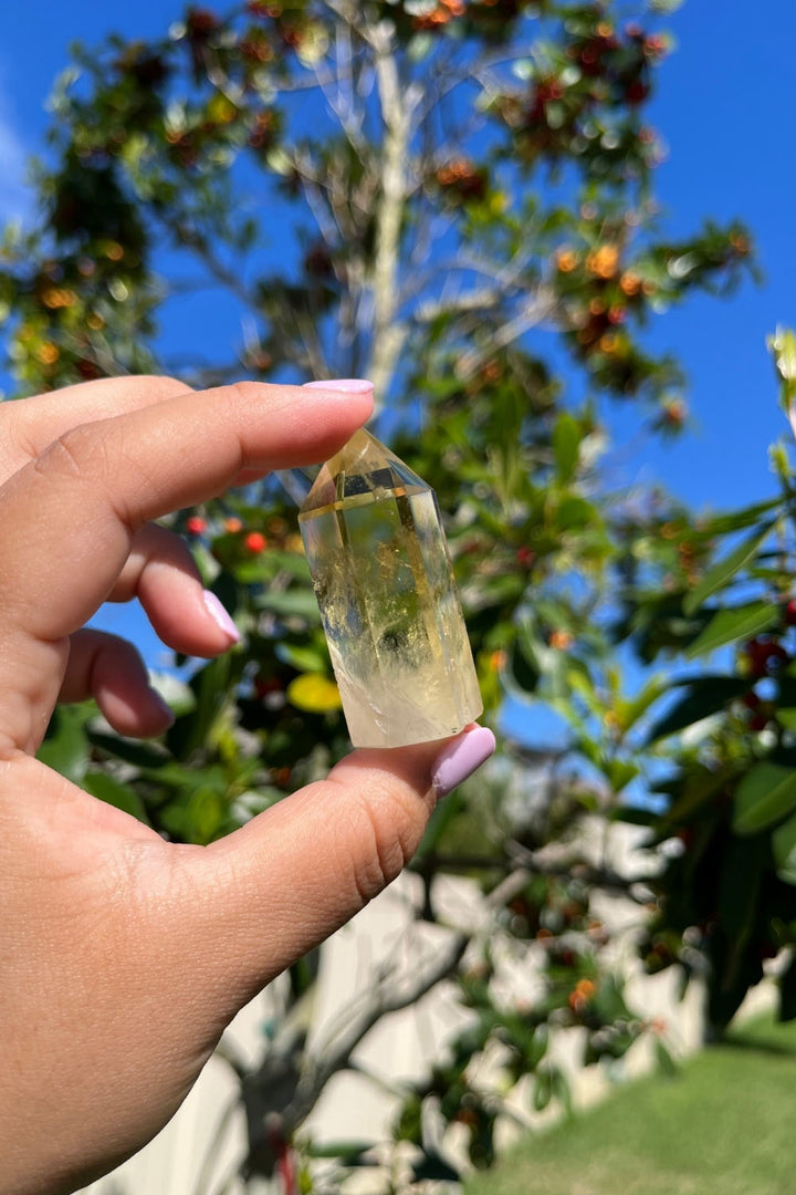 Citrine Polished Point Phantom Inclusions #1