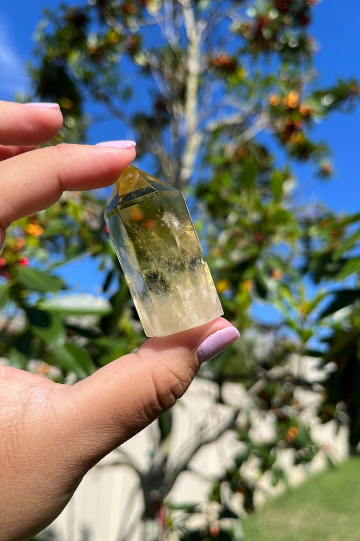 Citrine Polished Point Phantom Inclusions #1