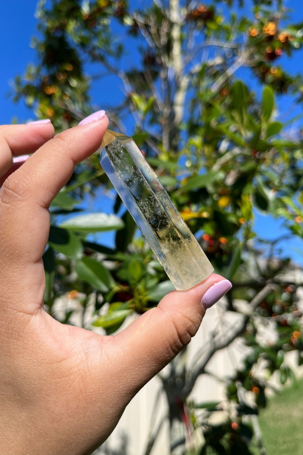 Citrine Polished Point Phantom Inclusions #2