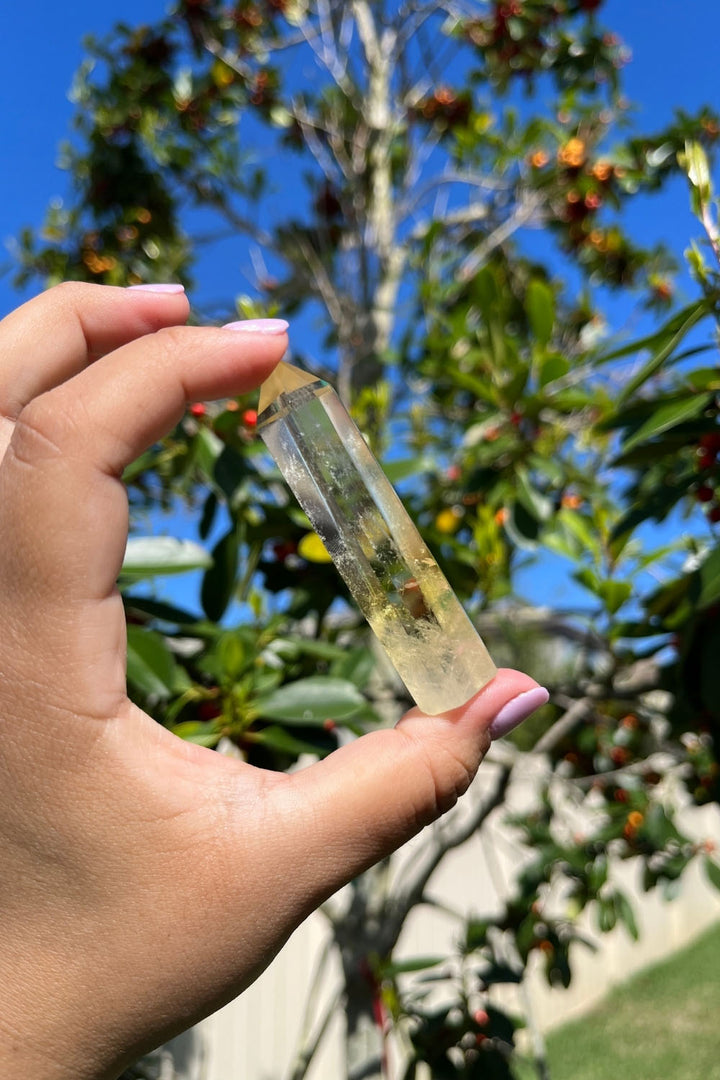 Citrine Polished Point Phantom Inclusions #3
