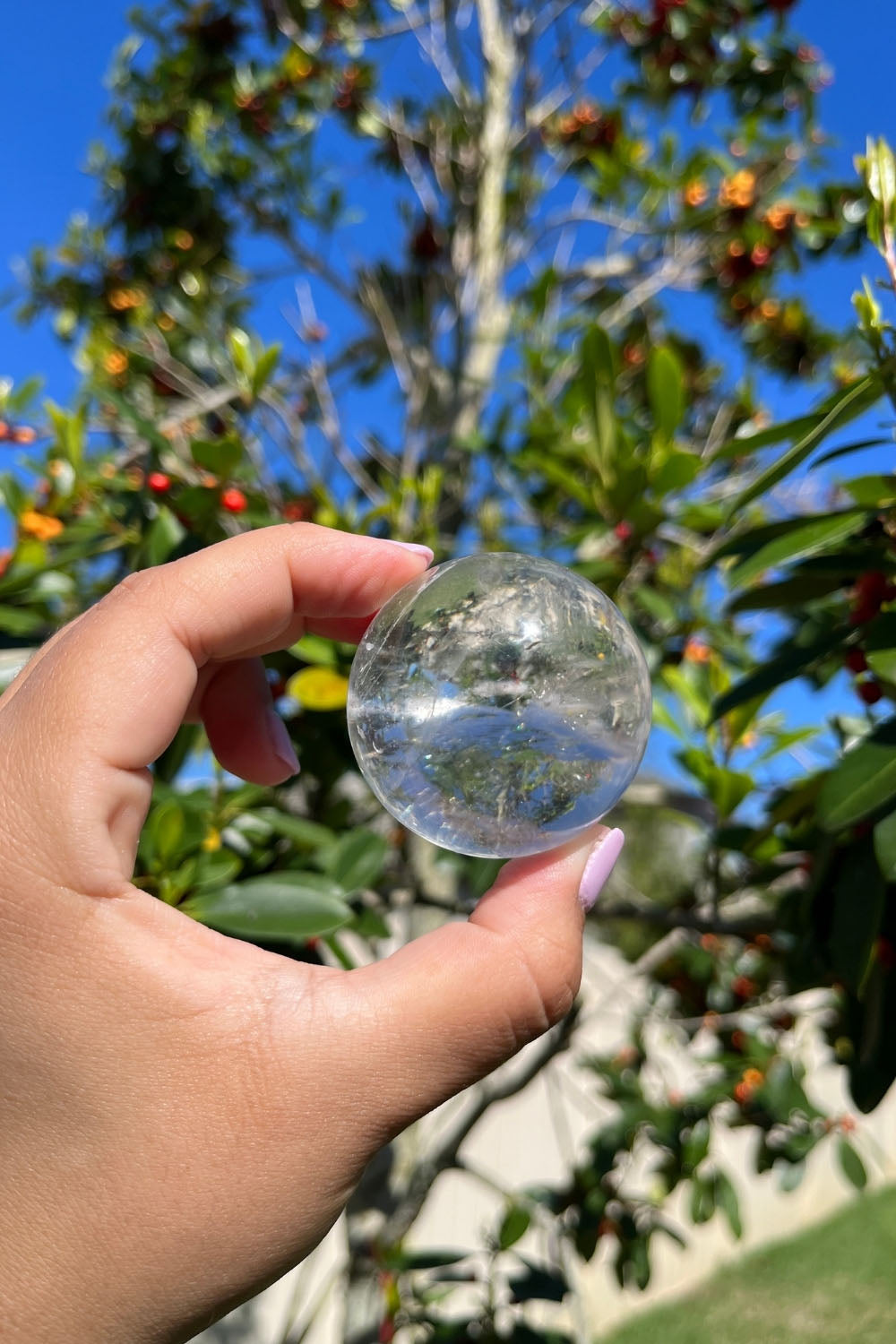 Clear Quartz Crystal Sphere #4
