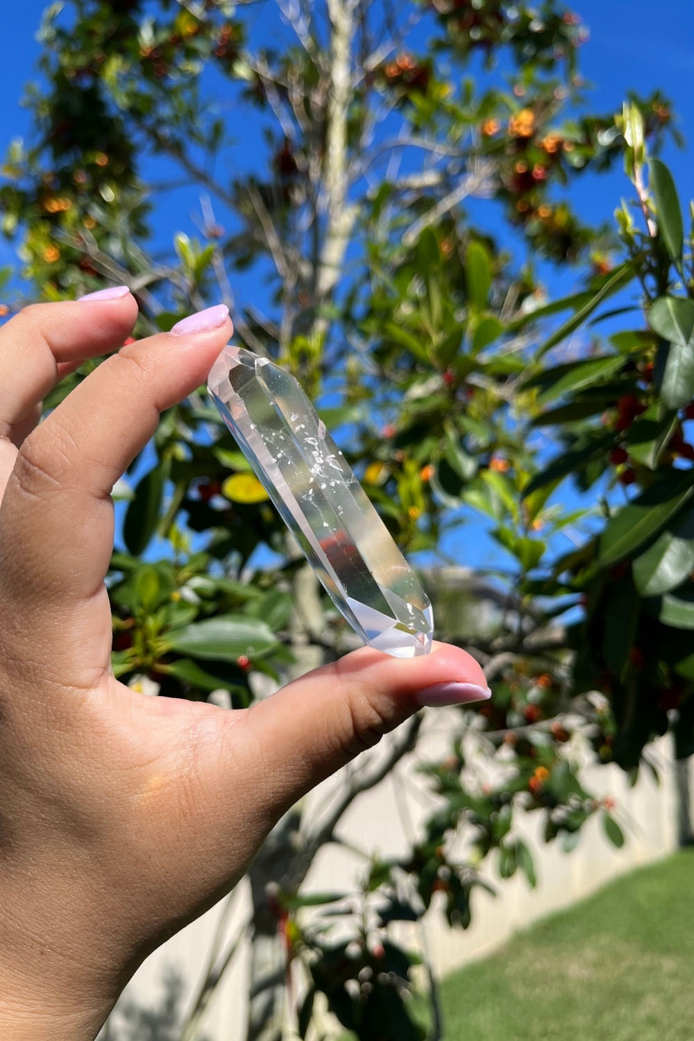 Clear Quartz Double Terminated Crystal Point