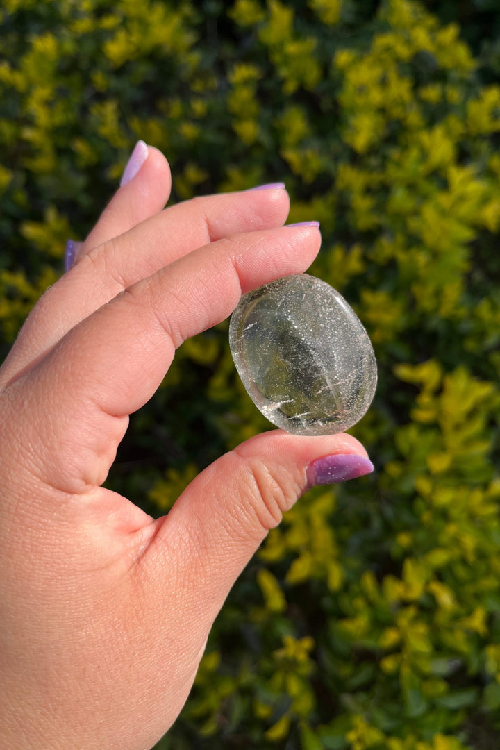 Clear Quartz Palm Crystal