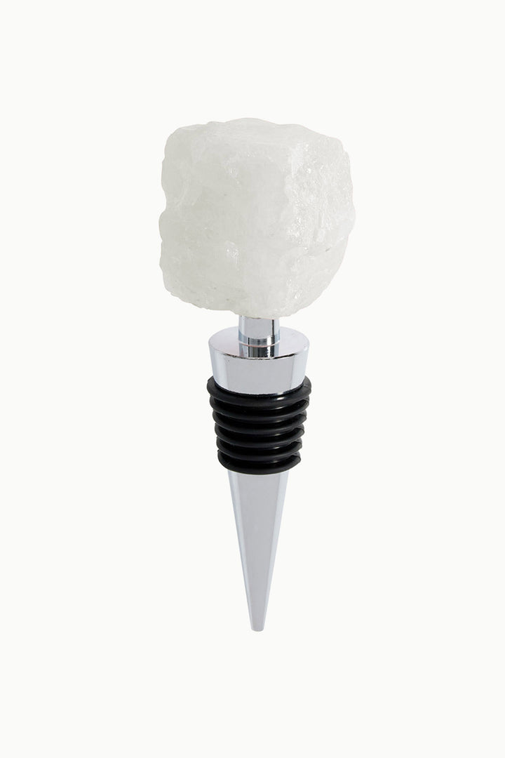Clear Quartz Wine Bottle Stopper