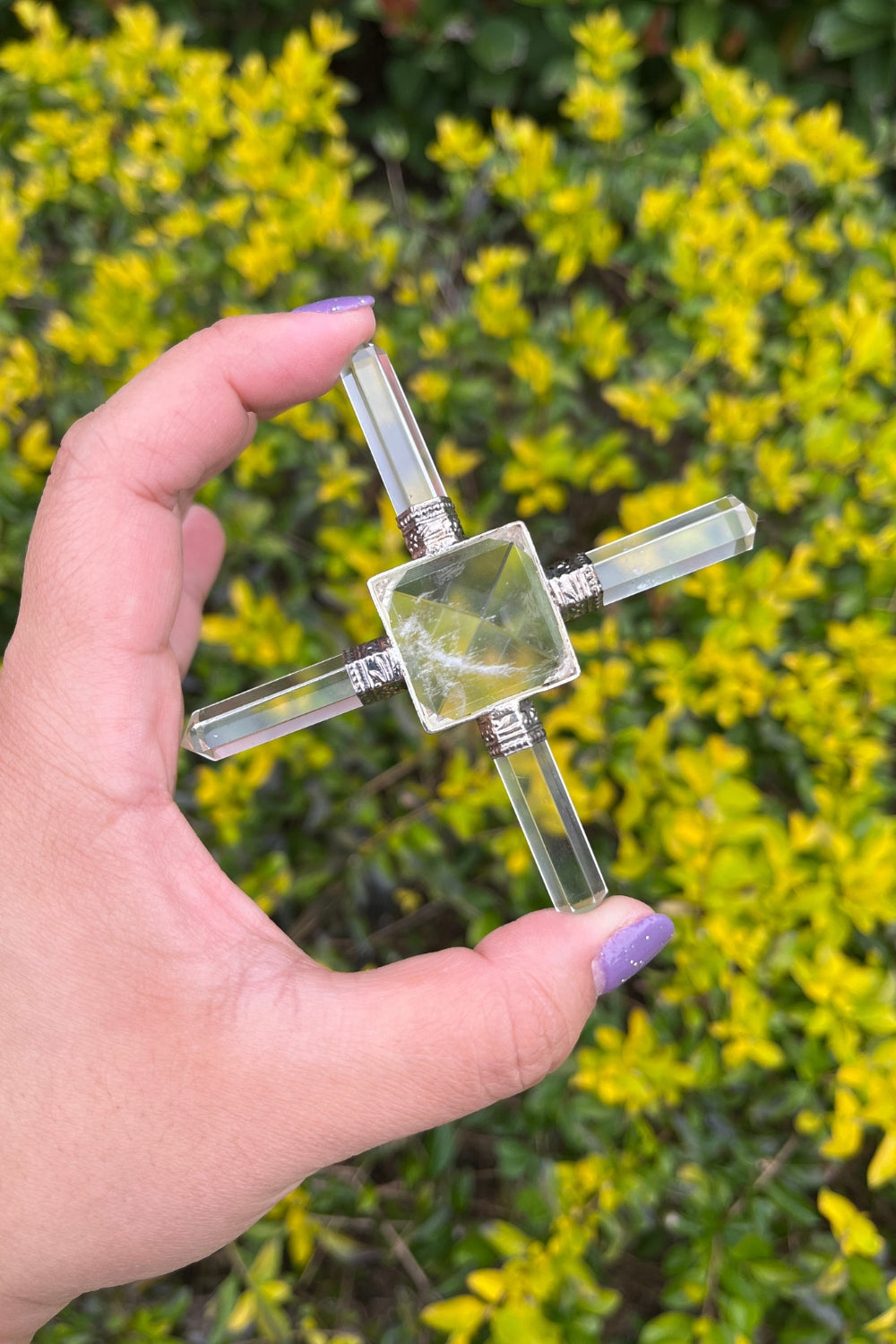 Crystal Quartz Pyramid Energy Generator