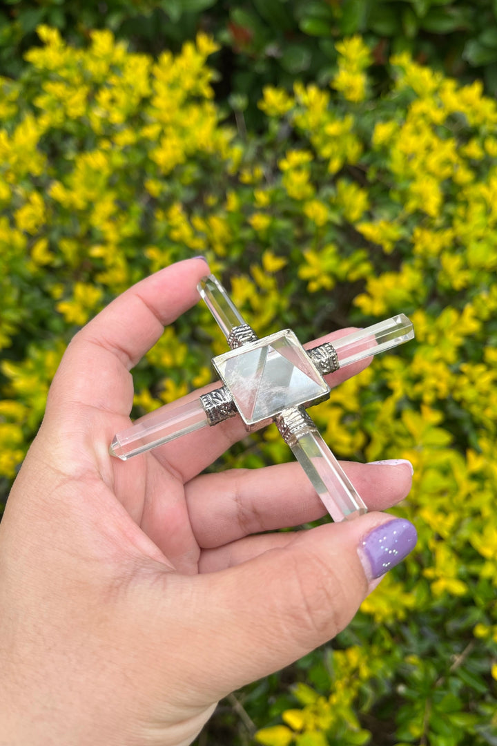 Crystal Quartz Pyramid Energy Generator