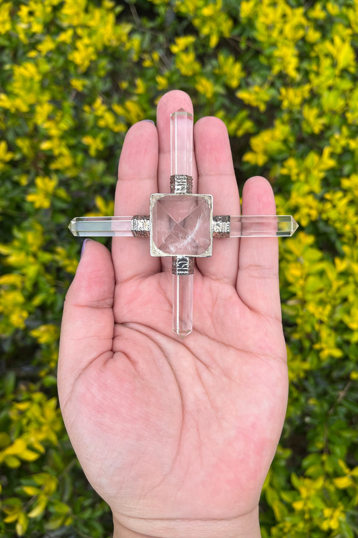 Crystal Quartz Pyramid Energy Generator