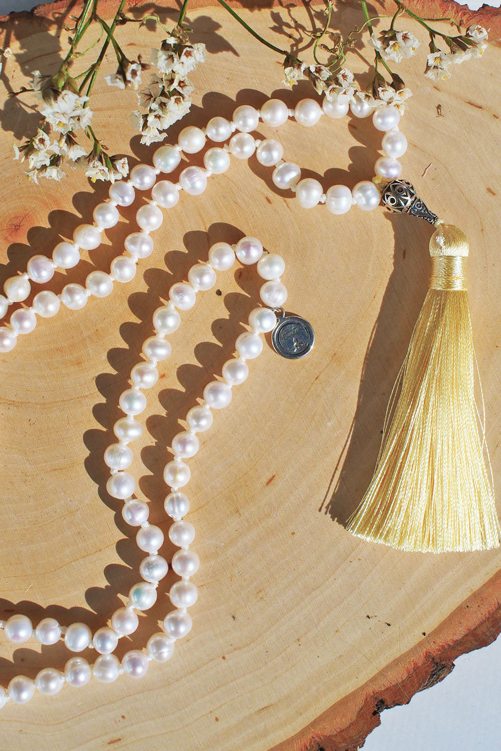 Sivalya Divine Feminine White Pearls Mala