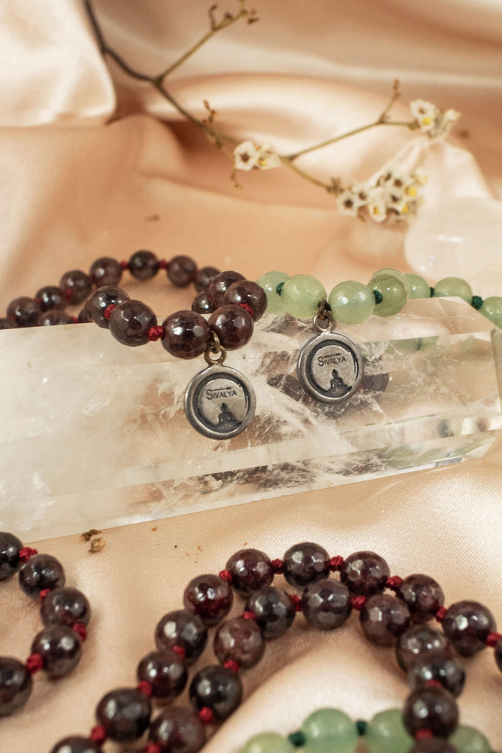 Sivalya Garnet Earth Element Mala Necklace