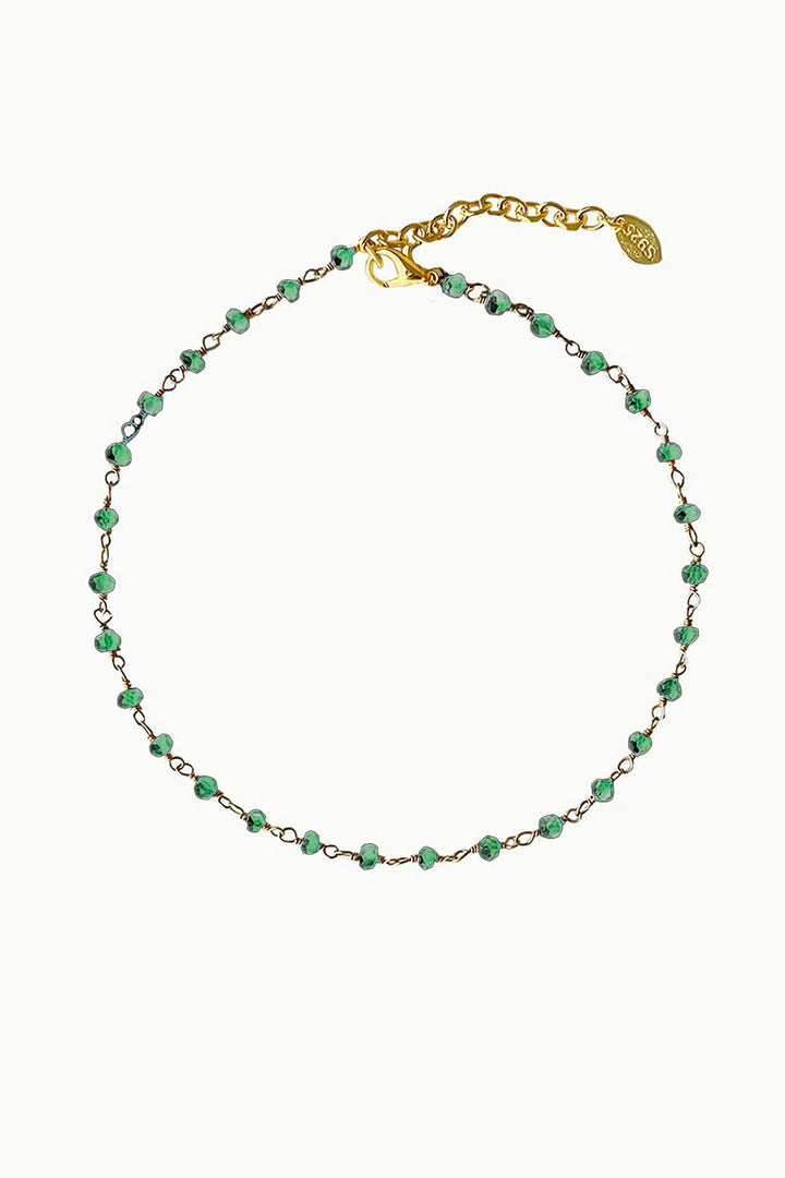 Sivalya Infinite Links Emerald Anklet Gold Vermeil