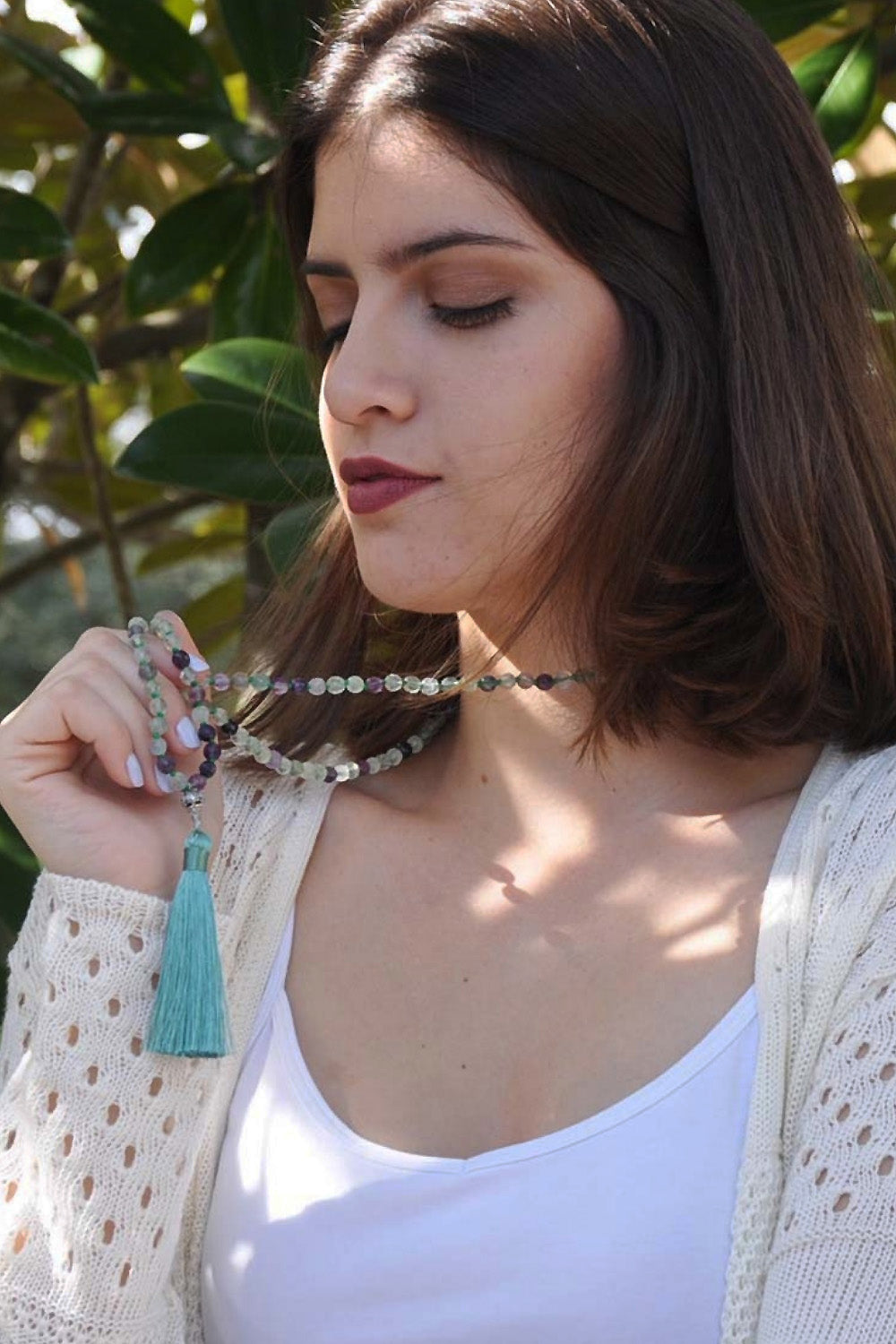 Sivalya Spiritual Connection Rainbow Fluorite Mala