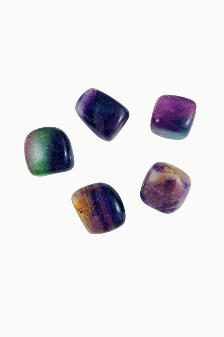 Rainbow Fluorite Tumbles