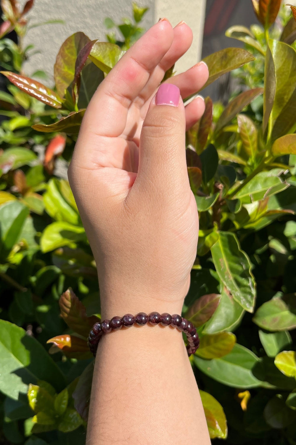 Sivalya Garnet Gemstone Beaded Bracelet