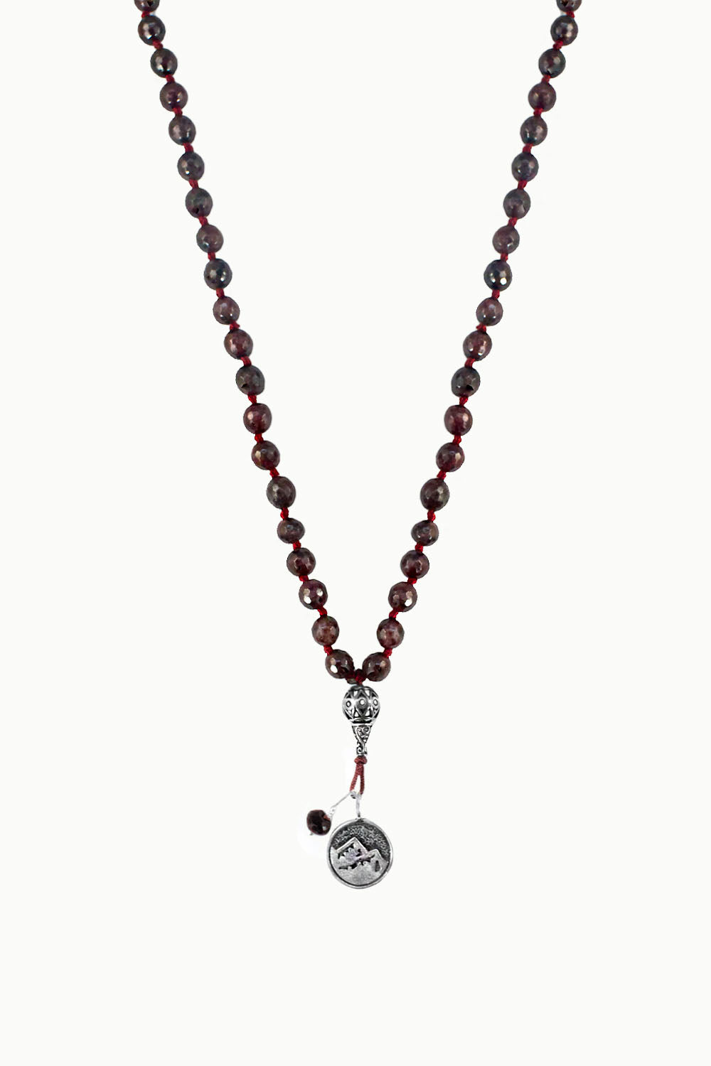 Sivalya Garnet Earth Element Mala Necklace