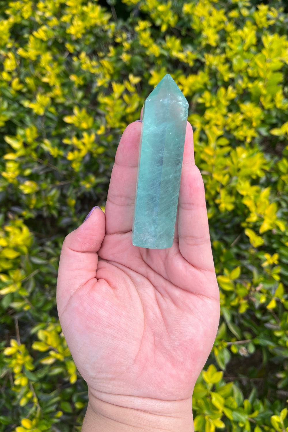Green Fluorite Point #1