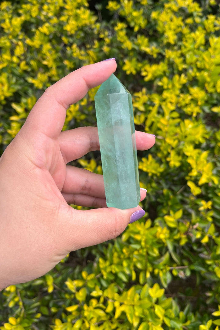 Green Fluorite Point #1